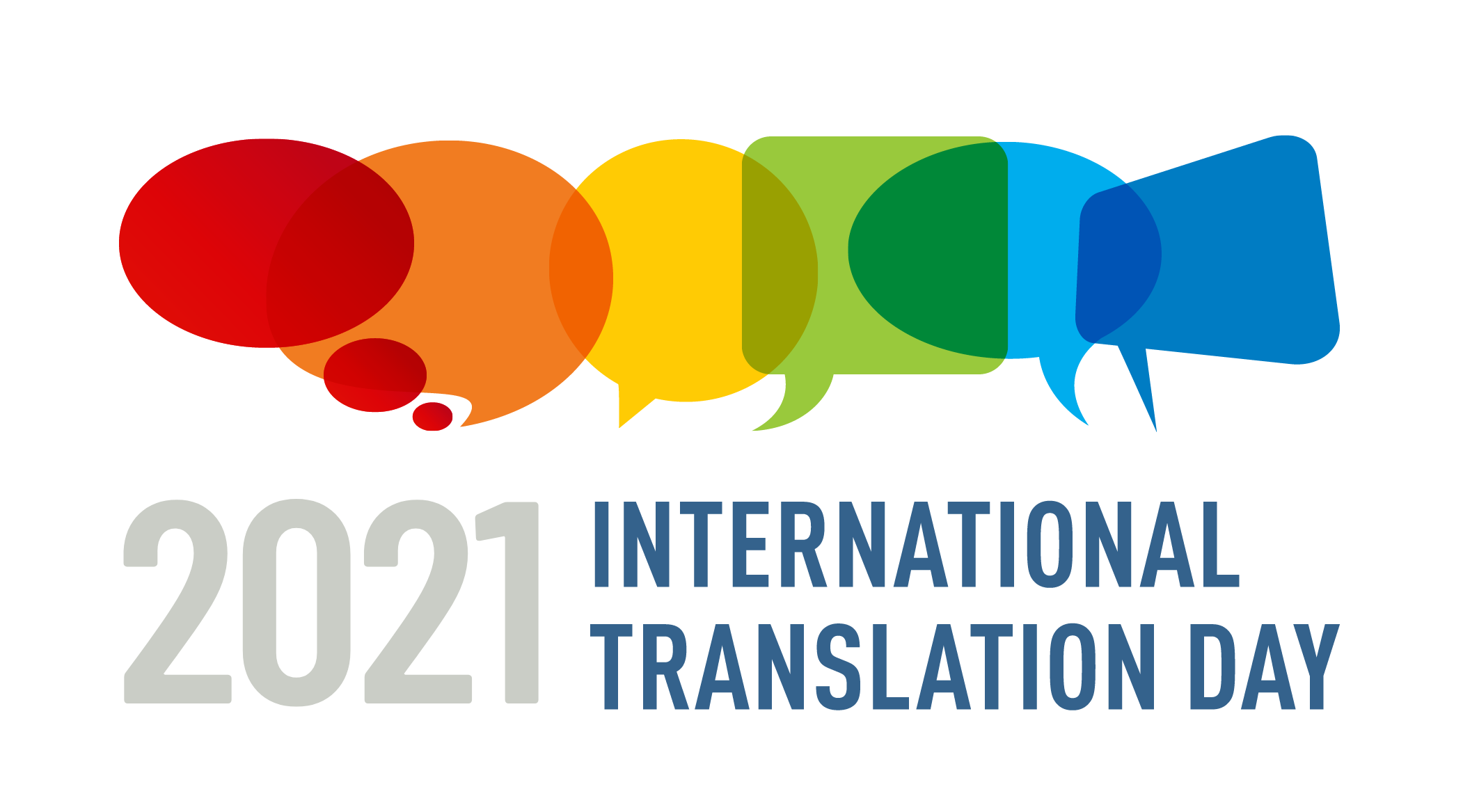 Das Bild zeigt das Logo der UN zum "International Translation Day" 2021