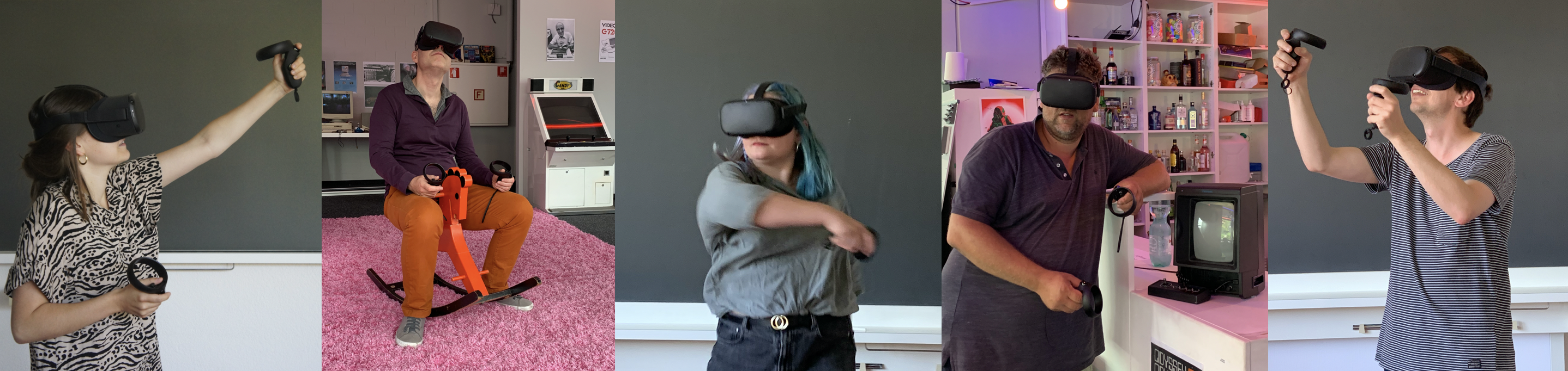 Personen mit VR-Brille
