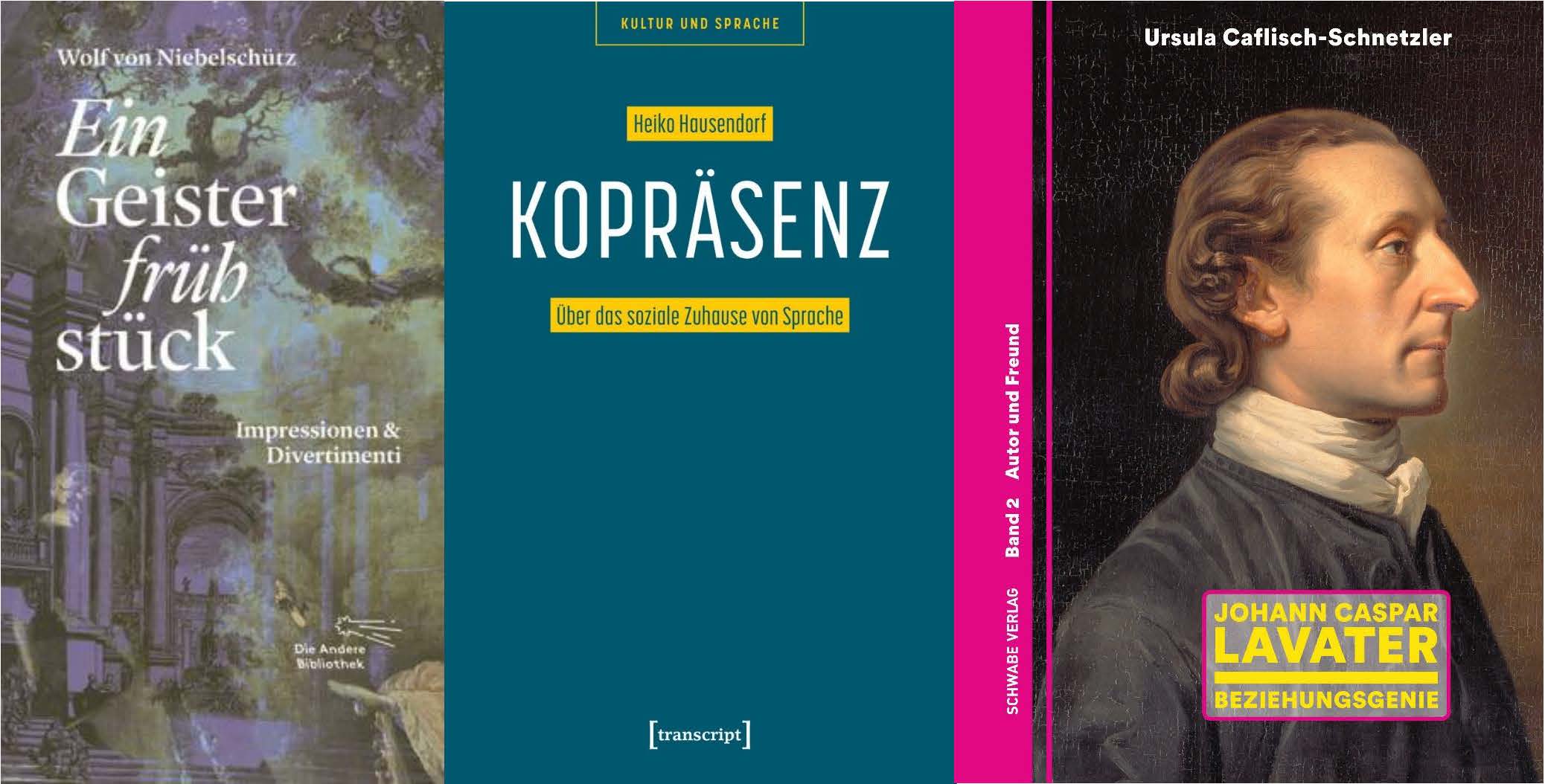 Das Bild zeigt drei Buchumschläge der beschriebenen Lektüretipps.