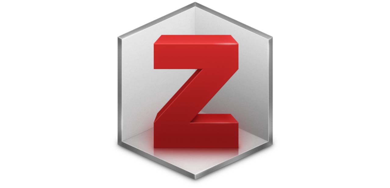 Das Bild zeigt das Logo der Software Zotero, ein aufrecht stehendes rotes Z.